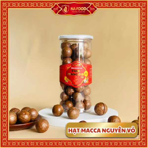 Hạt Macca Thơm Nguyên Vỏ Hafood 