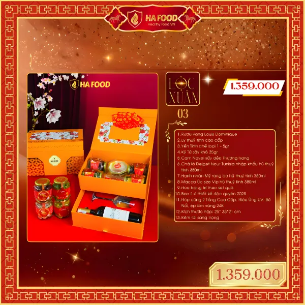 Lộc Xuân 3 - Hộp quà Tết Hafood 2026